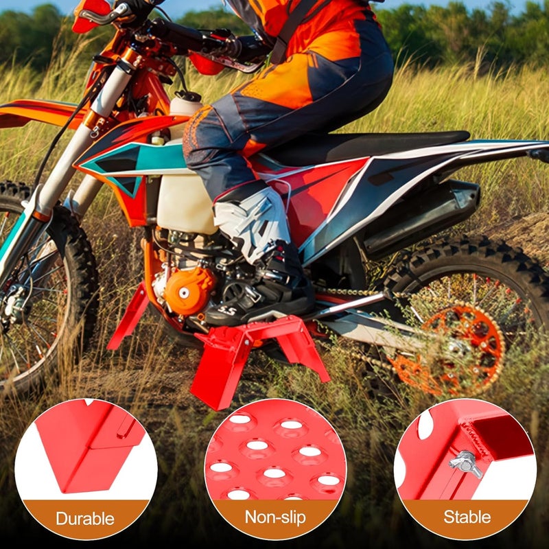 Vaolvpant Adjustable 3-9" Starting Blocks Moto StartingBlock Motorsport Foot Stool Dirt Bike Accessories Providing Strong Support - Image 5
